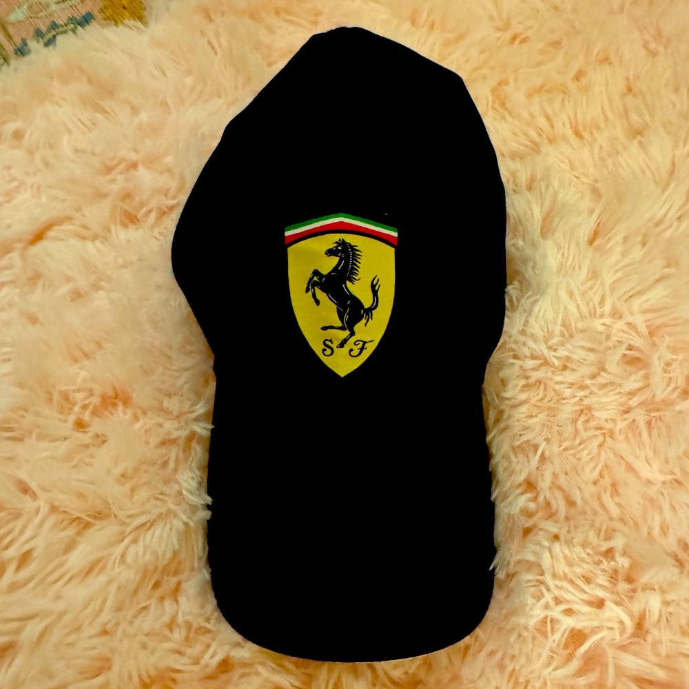 Vintage Ferrari SF Racing Logo Crest Emblem Adjustable Hat